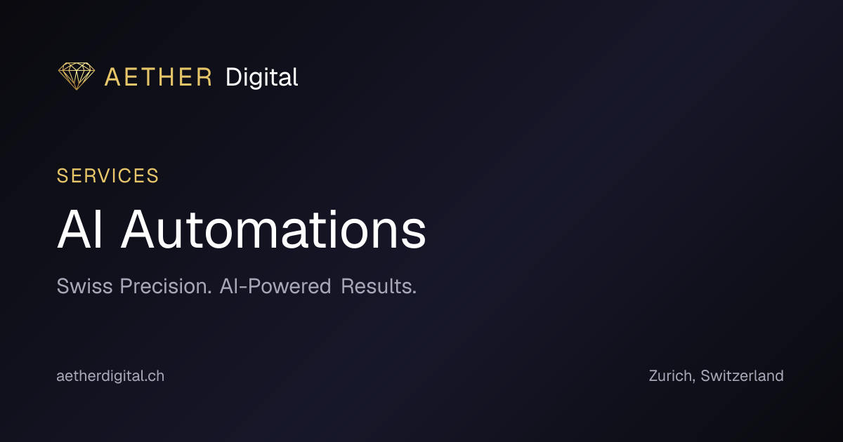 KI-Automatisierungen - Premium Digital Solutions | AETHER Digital ...